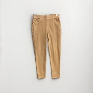 Time & Tru Womens Beige Wash High‎ Rise Pull On Stretch Jegging Capri XS FLAW